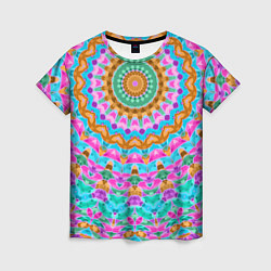 Женская футболка Разноцветный калейдоскоп
