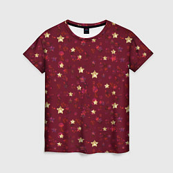 Женская футболка Россыпи золотых звезд