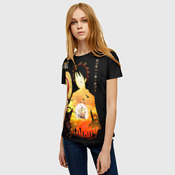 Футболка женская Силуэт Луффи One piece, цвет: 3D-принт — фото 2