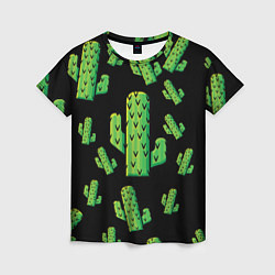 Женская футболка Cactus Time - Веселые кактусы