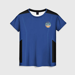 Женская футболка Blue origin Костюм астронавта