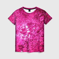Женская футболка Розовые Пузырьки