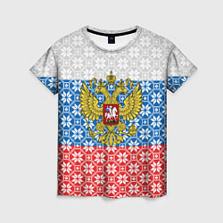 Женская футболка Россия Алатырь