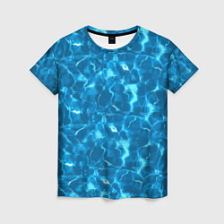 Женская футболка Текстура Воды Море