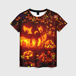 Женская футболка Тыквы на Хэллоуин