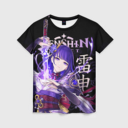 Женская футболка Сёгун Райдэн Genshin Impact