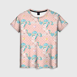 Женская футболка Единороги из паттерна