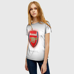 Футболка женская F C Arsenal, цвет: 3D-принт — фото 2