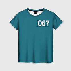 Женская футболка Игра в кальмара: 067