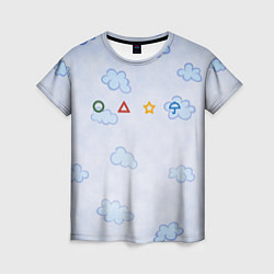 Женская футболка Ojingeo geim - Облака