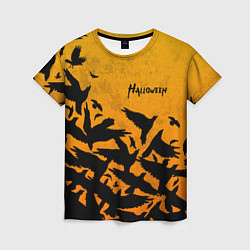 Женская футболка ВОРОНЫ ХЕЛЛОУИН CROWS HALLOWEEN