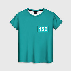 Женская футболка Игра в кальмара 456