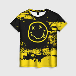 Женская футболка Нирвана Гранж Nirvana Smile