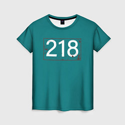 Женская футболка Игрок в кальмара 218