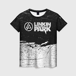 Женская футболка Линкин Парк Лого Рок ЧБ Linkin Park Rock