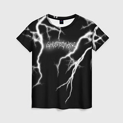 Женская футболка GHOSTEMANE Lightning Гостмейн Молния Надпись