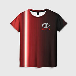 Женская футболка Toyota В полоску