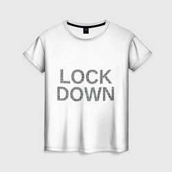Женская футболка QR Lockdown англ