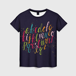 Женская футболка Чей-то алфавит