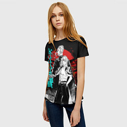 Футболка женская МАЙКИ ТОЙКИЙСКИЕ МСТИТЕЛИ НЕОН ЛОГО, цвет: 3D-принт — фото 2