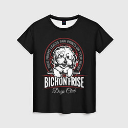 Женская футболка Бишон Фризе Bichon Frize