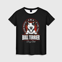 Женская футболка Бультерьер Bull Terrier