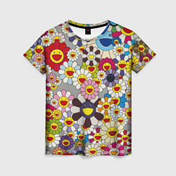 Женская футболка Flower Superflat, Такаши Мураками