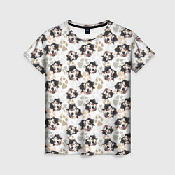 Женская футболка Собака Австралийская Овчарка