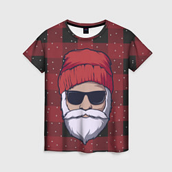 Женская футболка SANTA HIPSTER САНТА ХИПСТЕР