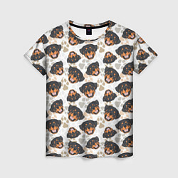 Женская футболка Собака Ротвейлер Rottweiler
