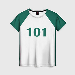 Женская футболка Как в Игре в Кальмара Футболка игрока 101 Жан Док-