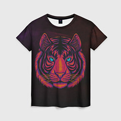 Женская футболка Тигр Tiger голова