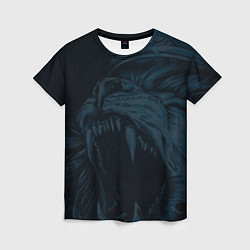 Женская футболка Zenit lion dark theme