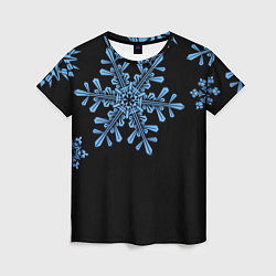 Женская футболка Минималистичные Снежинки