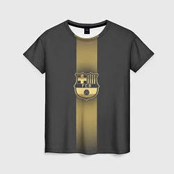 Футболка женская Barcelona Gold-Graphite Theme, цвет: 3D-принт