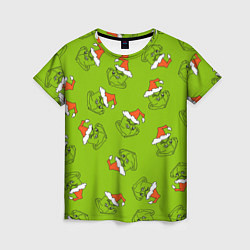 Женская футболка Гринч Укротитель рождества