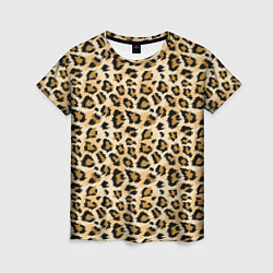 Женская футболка Пятна Дикого Леопарда