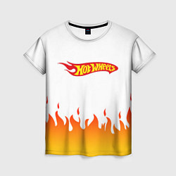 Футболка женская Hot Wheels Logo Fire, цвет: 3D-принт