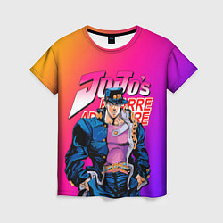 Женская футболка JOJO BIZARRE ADVENTURE ДЖО ДЖО ГРАДИЕНТ