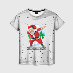 Женская футболка Merry Christmas Santa Dabbing