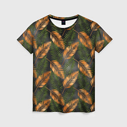 Женская футболка Африканские листья