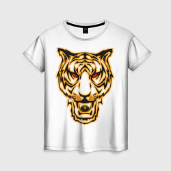 Женская футболка Тигр с классным и уникальным дизайном в крутом сти
