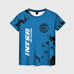 Футболка женская ИНТЕР Inter Pro Football - Камуфляж, цвет: 3D-принт