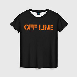 Женская футболка Офлайнoffline