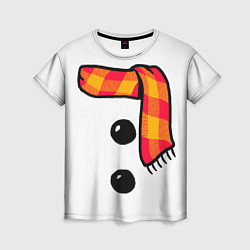 Футболка женская Snowman Outfit, цвет: 3D-принт