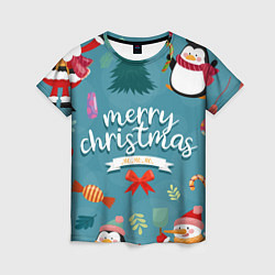 Женская футболка Merry Christmas from Eugenia