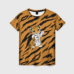 Женская футболка Новогодний Тигр 2022 tiger