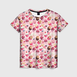Женская футболка Пирожные с Ягодами