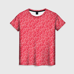 Женская футболка Моя Любовь сердечки