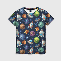 Женская футболка Турне по космосу